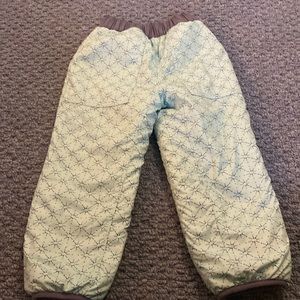 Reversible fleece pants